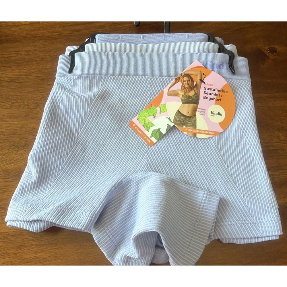 Kindly Yours ~ 3-Pair Womens Boyshorts Seamless Underwear Nylon Blend ~ XL 16/18